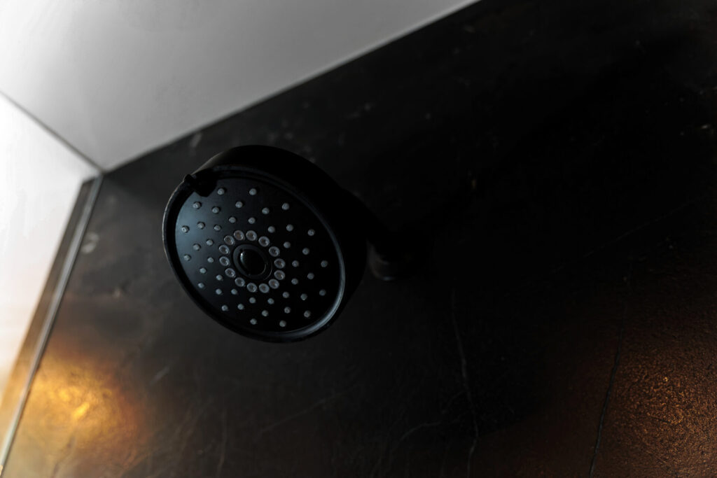 Matte Black Shower Head | Modern Bathroom Detail