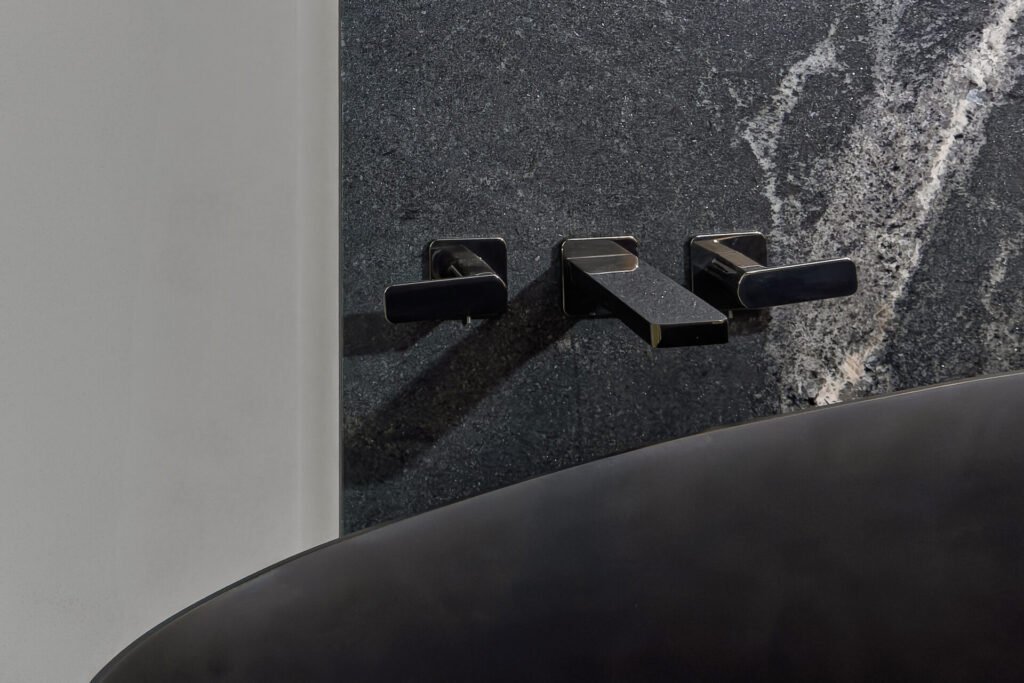 Modern Matte Black Faucet | Luxury Bathroom Detail