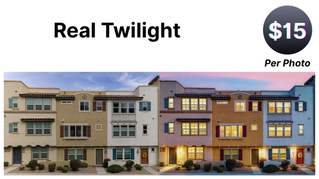 Daylight Image | Twilight Image Comparison cost is $15