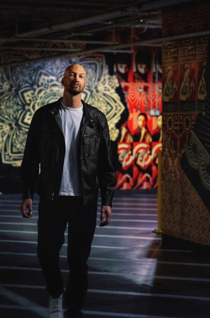 Urban Portrait with Bold Street Art Backdrop