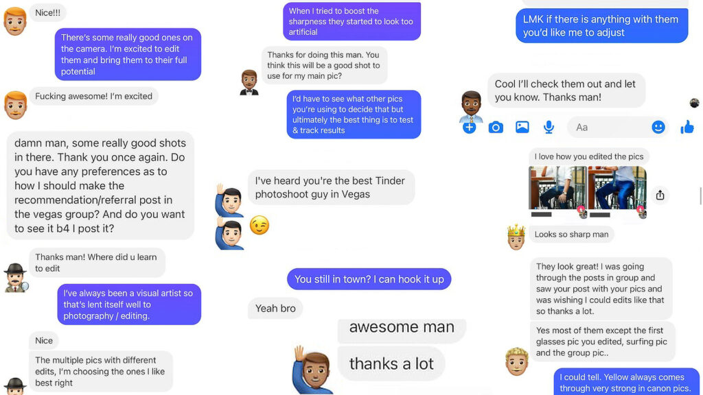 A Montage Of Client Interactions in Messenger