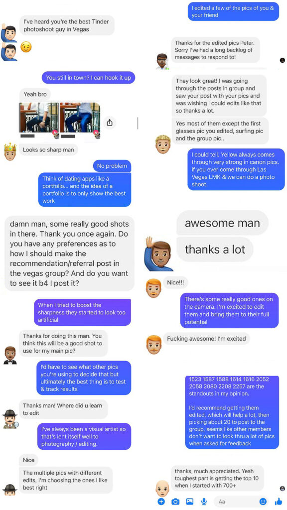 A Montage Of Client Interactions in Messenger