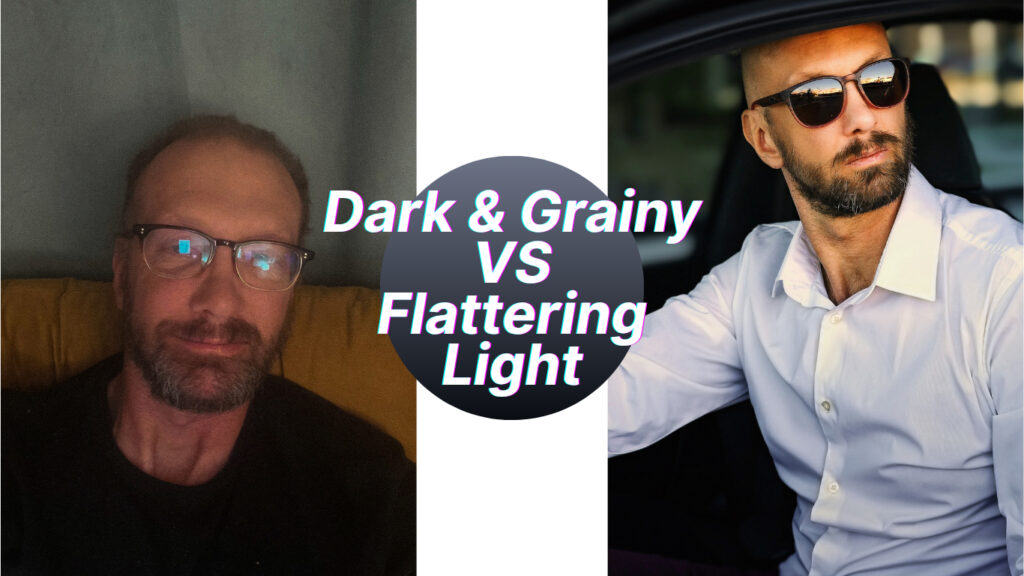 Dark & Grainy vs Flattering Light Portraits