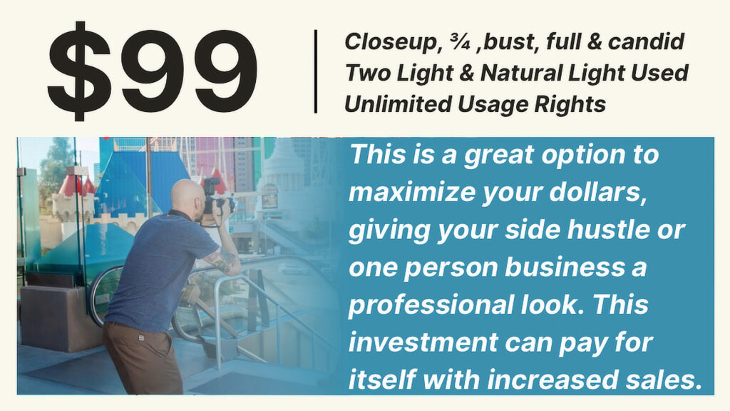 $99 Business Portrait Session | Side Hustle Ready