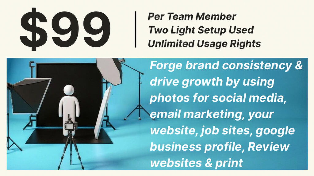 Team Photo Session | $99 Per Member, Unlimited Use