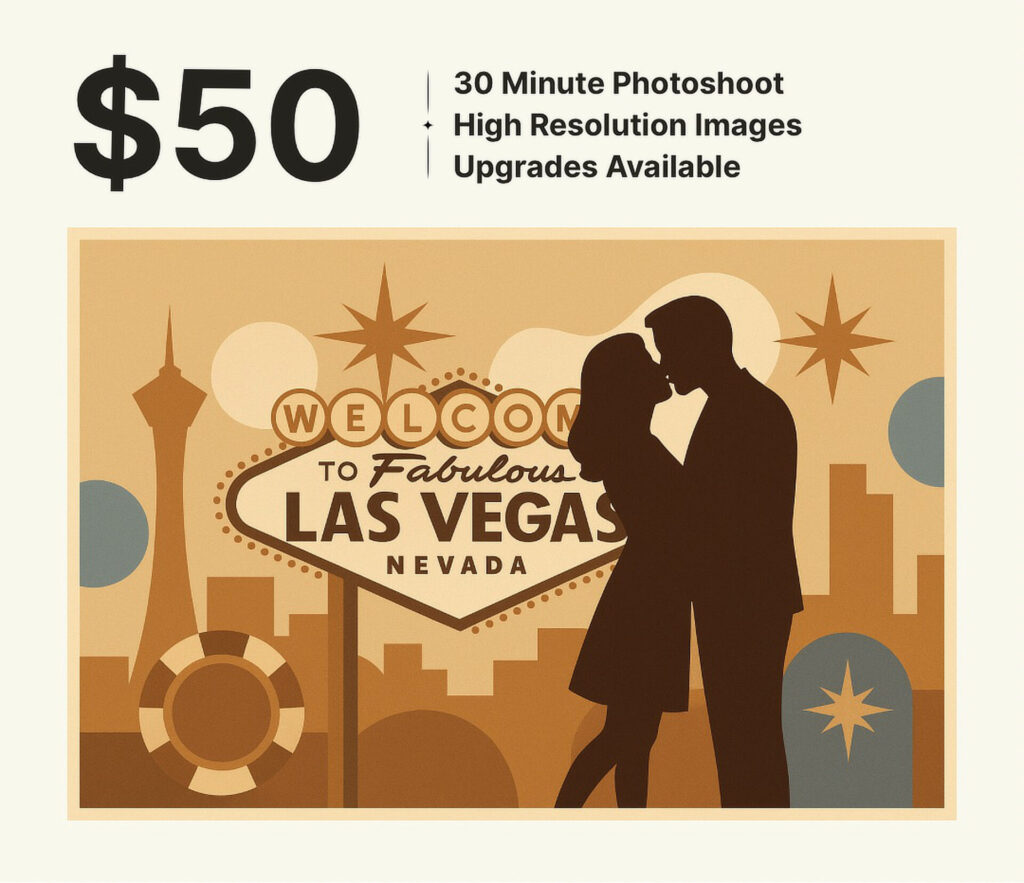$50 include a 30 minute photoshoot, high resolution photos and offers available upgrades.